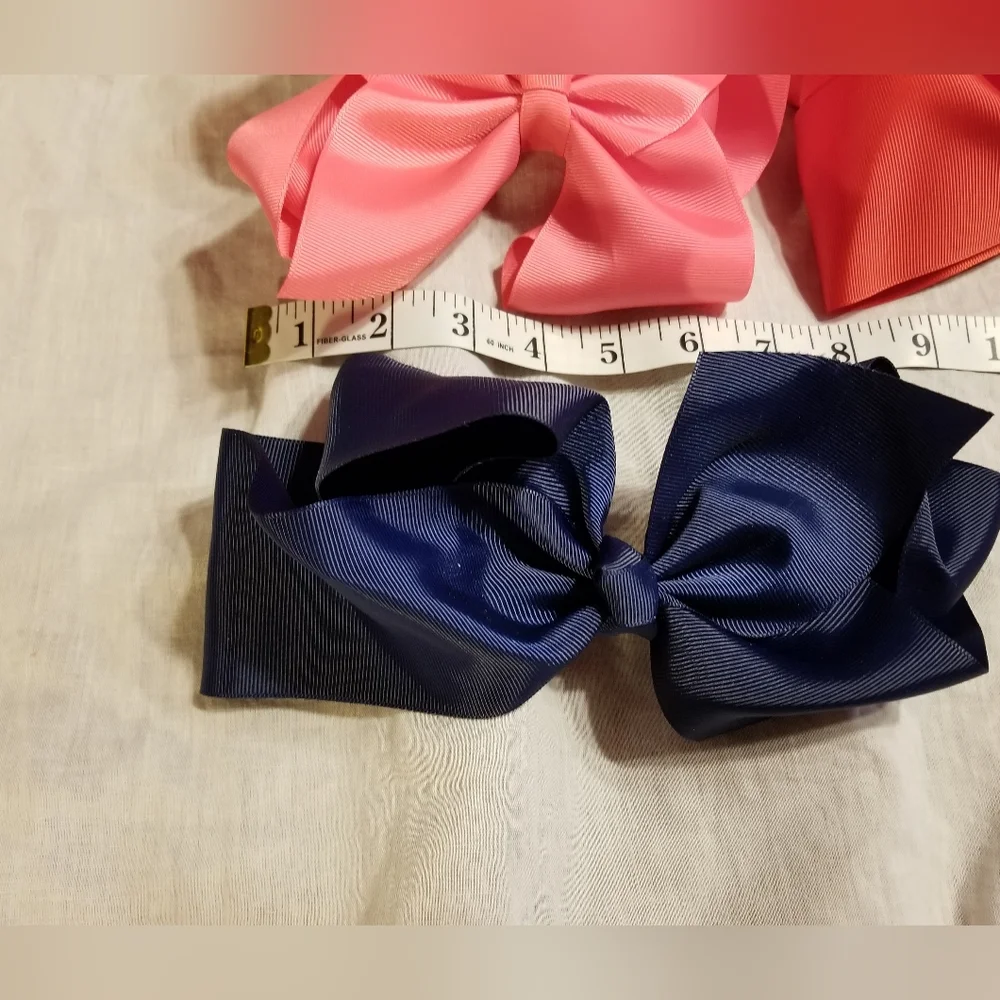 Lot of 3 Jumbo girls Bows for hair